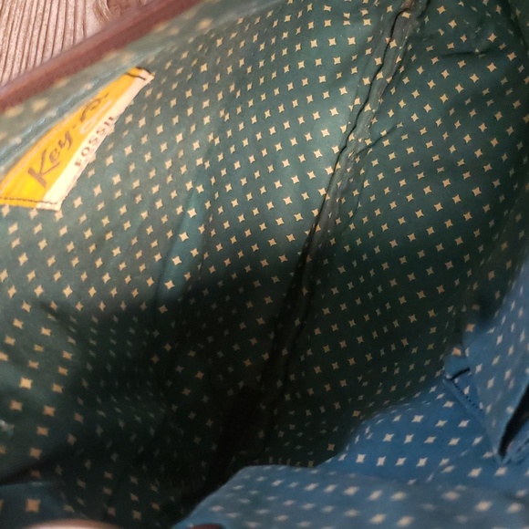 Fossil Key Per brown floral canvas crossbody bag - Picture 5 of 5